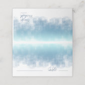 Carte De Placement Aquarelle Tableau Réflexions Dusty Blue ID774 (Extérieur déplié)