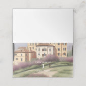Carte De Placement Aquarelle Toscane Italie Destination Mariage (Extérieur déplié)