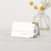 Carte De Placement Aquarelle tropicale Mariage Floral Carte Place (Devant)