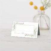 Carte De Placement Aquarelle Verdure Eucalyptus Mariage (Devant)