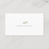 Carte De Placement Aquarelle verdure mariage rustique (Dos)