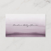 Carte De Placement Aquarelle violet Ombre Mariage moderne (Dos)