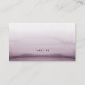 Carte De Placement Aquarelle violet Ombre Mariage moderne (Devant)