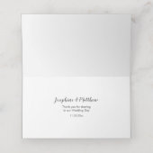 Carte De Placement Aquarelle violet orchidée Mariage floral (Intérieur déplié)