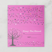Carte De Placement ARBRE ABSTRAIT DE VIE Bat mitzvah Siège Escort (Extérieur déplié)