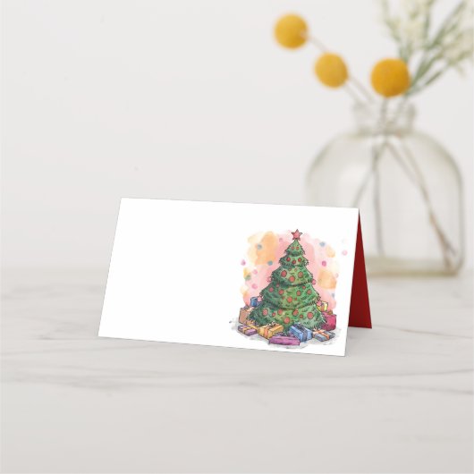 Carte De Placement Arbre de Noël Waterton (Dos)