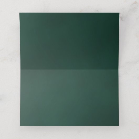 Carte De Placement Arbres à pin vert Foggy Rustique Mariage écriture (Intérieur déplié)