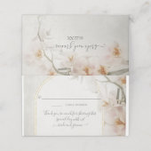 Carte De Placement Arc géométrique moderne BOHO Orchidée rose Floral (Extérieur déplié)