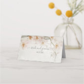 Carte De Placement Arc géométrique moderne BOHO Orchidée rose Floral (Dos)