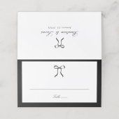 Carte De Placement Arc Simple Mariage Classique (Extérieur déplié)