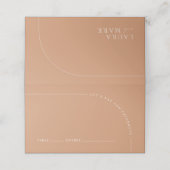 Carte De Placement Arch moderne rouille Boho Mariage invité (Extérieur déplié)