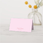 Carte De Placement Arche fleurie rose blanc mariage chinois double xi (Dos)