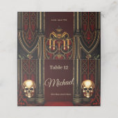 Carte De Placement Arche gothique aux crânes. (Extérieur déplié)