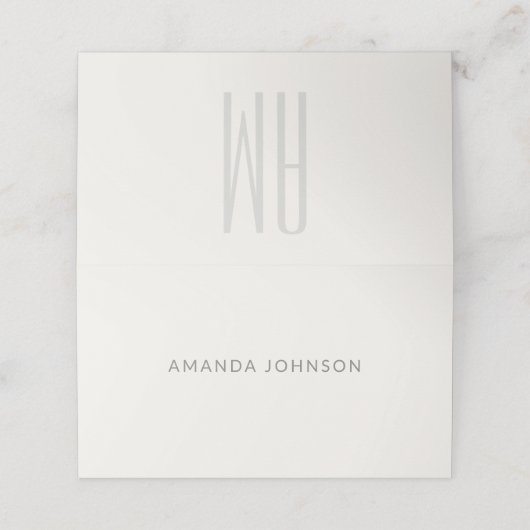 Carte De Placement Architectural Minimal Wedding (Extérieur déplié)