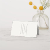 Carte De Placement Architectural Minimal Wedding (Dos)