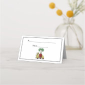 Carte De Placement Armoiries en couleur héraldique de palmier (Dos)