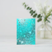 Carte De Placement Arrière - plan à huile Turquoise de la menthe (Debout devant)