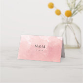 Carte De Placement Arrière - plan d'aquarelle rose vif unique (Dos)