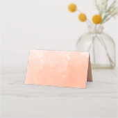Carte De Placement Arrière - plan d'aquarelle unique Peach (Devant)