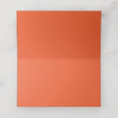 Carte De Placement arrière - plan orange avec (Intérieur déplié)