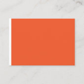 Carte De Placement arrière - plan orange avec (Devant)