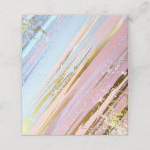 Carte De Placement Arrière - plan rose texturé (Extérieur déplié)