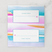 Carte De Placement art Abstrait ligne de marée tropicale événement pl (Extérieur déplié)