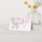 Carte De Placement Art artistique Boho Floral Aquarelle (Dos)