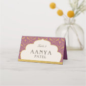 Carte De Placement Art Déco Gold Mundap Arch Mariage Escort Nom (Devant)