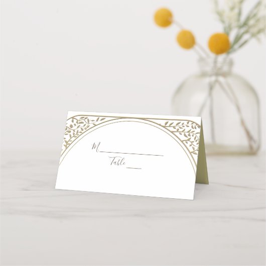 Carte De Placement Art déco or (Devant)