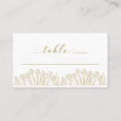 Carte De Placement Art moderne Art Floral Mariage (Devant)