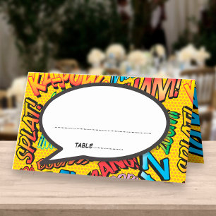 Carte De Placement Art Populaire de Bande Dessinée Rétro Tendance