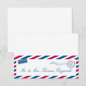 Carte de placement assise par avion (Devant / Derrière)