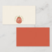 Carte De Placement Automne automne aquarelle | Bon thanksgiving (Devant / Derrière)