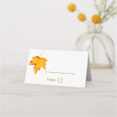 Carte De Placement Automne automne Mariage d'amour (Devant)