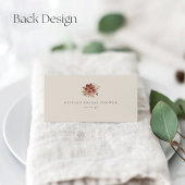 Carte De Placement Automne Citrouille & Fleurs Sauvages