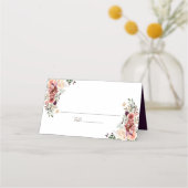 Carte De Placement Automne Elégance Aquarelle Floral (Devant)