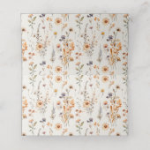 Carte De Placement Automne Fleur sauvage Boho Mariage Nom d'invité pl (Intérieur déplié)