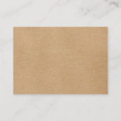 Carte De Placement Automne Rustique automne Mariage Floral Merci (Dos)