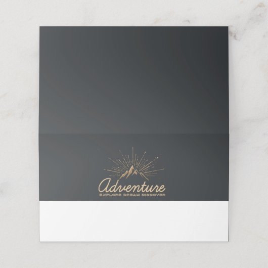 Carte De Placement Aventure Explorez Dream Découvrez la typographie (Extérieur déplié)