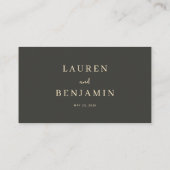 Carte De Placement Avocat Botanique Vert Frais (Dos)