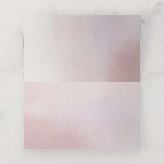 Carte De Placement Awash Elegant Aquarelle dans le numéro de table de (Intérieur déplié)