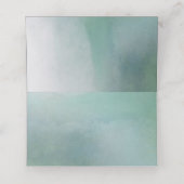 Carte De Placement Awash Elegant Aquarelle dans Ocean Numéro de table (Intérieur déplié)
