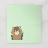 Carte De Placement Baby shower à cheval (Extérieur déplié)