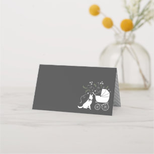 Carte De Placement Baby shower berger allemand chien sans sexe