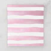 Carte De Placement Baby shower de balles or Rose Teddy Bear (Intérieur déplié)