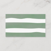 Carte De Placement Baby shower de ballons verts Teddy Bear Sage (Dos)