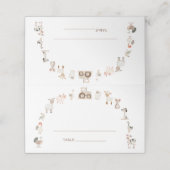 Carte De Placement Baby shower de Barnyard (Extérieur déplié)