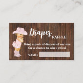 Carte De Placement Baby shower de billet de la petite fille de la cou (Devant)