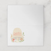 Carte De Placement Baby shower de champignons des bois (Extérieur déplié)